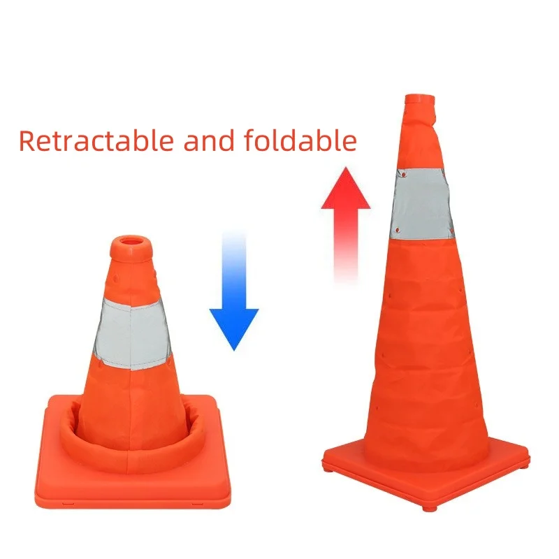 ANT5PPE Multi Purpose  Road Safety Pop-up Cone 18 Inch 4 Pack Collapsible Traffic Safety Cones with Reflective Collar