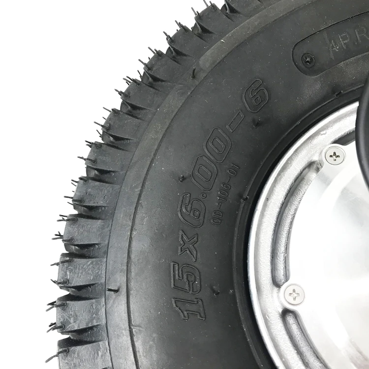 15X6-6 Garden Tire high torque 100N.m 800W electric wheelbarrow motor