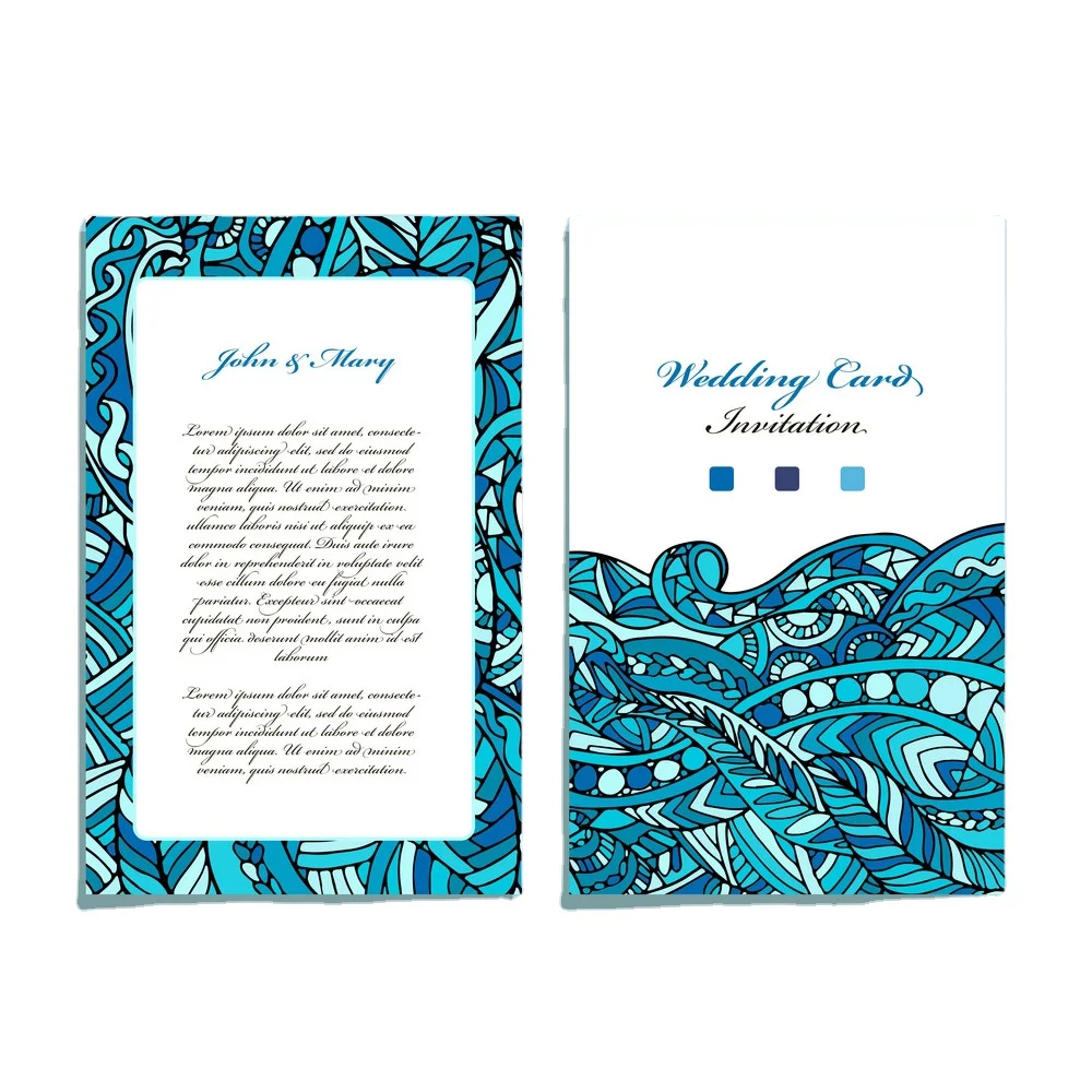 Wedding Invitation Wholesale Laser Cut New Year Festival Brochure Custom Business Handmade Greeting Card