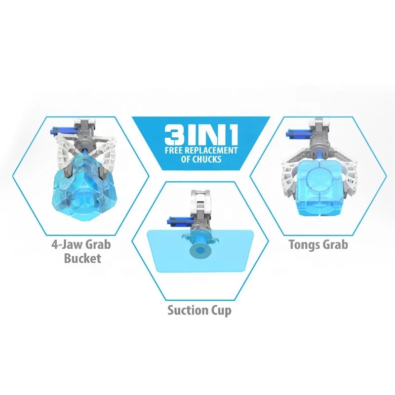 Toys Robots Smart Kids DIY 3 IN 1 HYDRAULIC ROBOT Multi functional Powered By Water fluid Power Robot for Children OEM