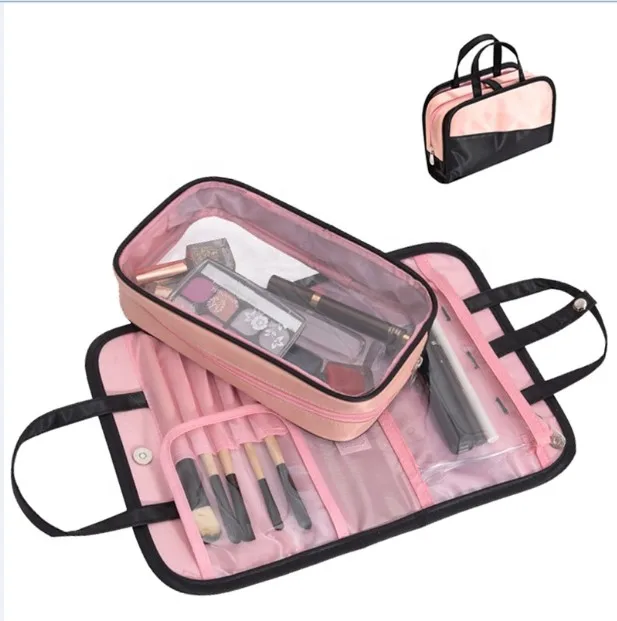 
Креативная косметичка 2 в 1, косметичка, прозрачная косметичка, косметичка, косметичка для женщин, дорожный Набор органайзеров 