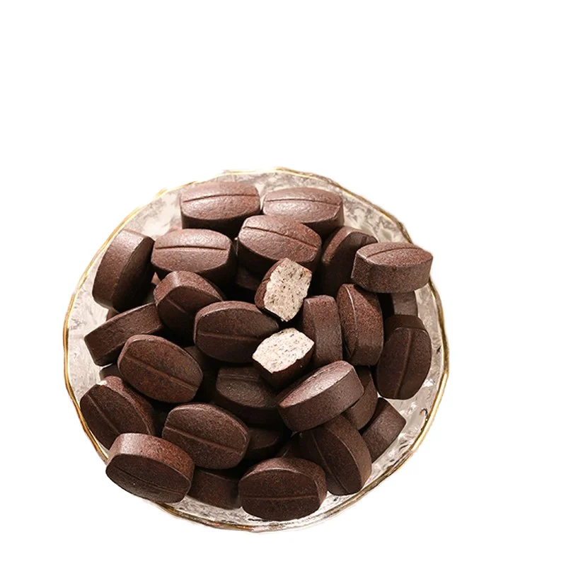 Wholesale Genuine Coffee Bean Hard Candy Cocoa Flavored Pressed Candy in Pieces Kosher Certified GAP Certified Ingredients