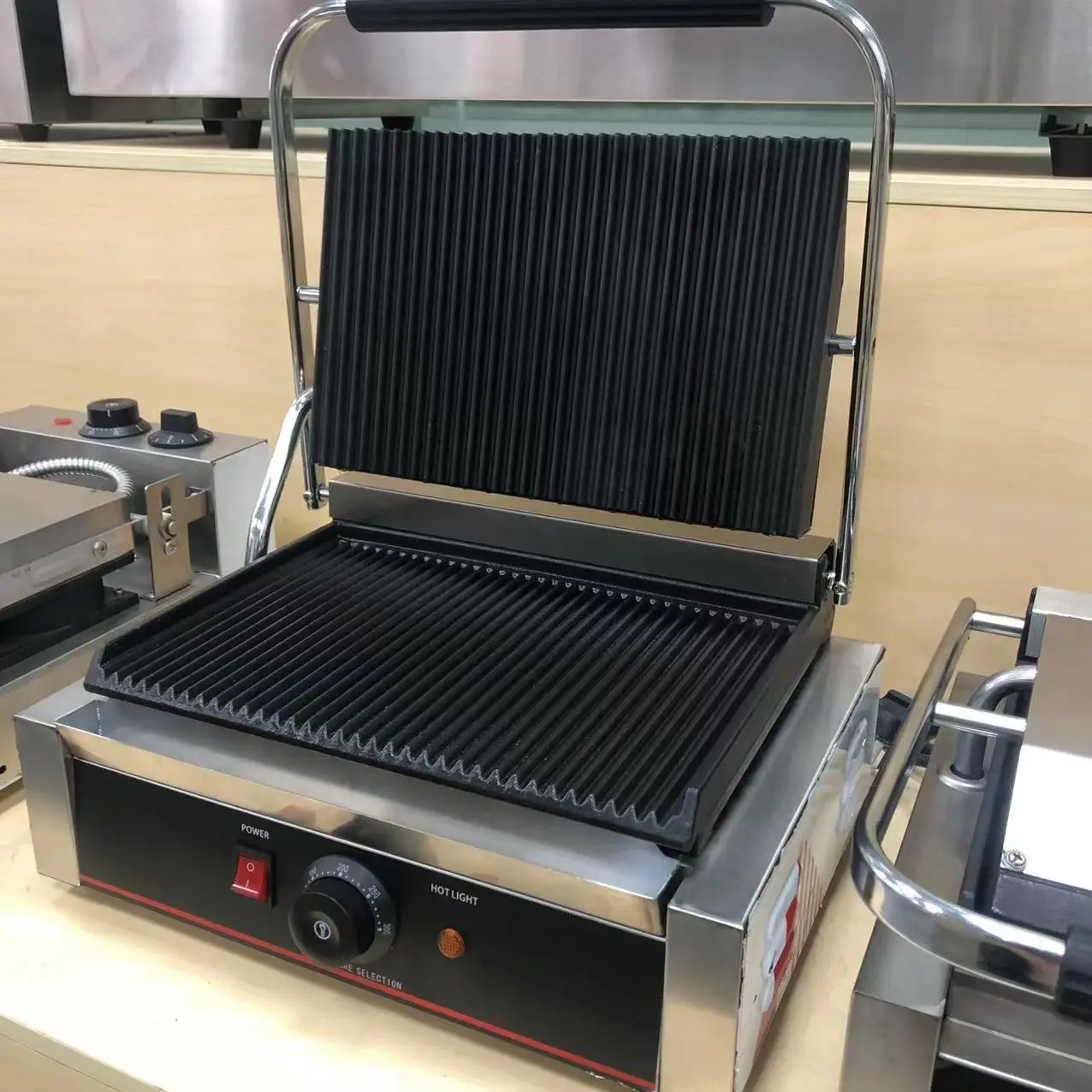 High Quality Electric Panini Grill Machine Commercial Electric Panini Contact Grill Press board grill