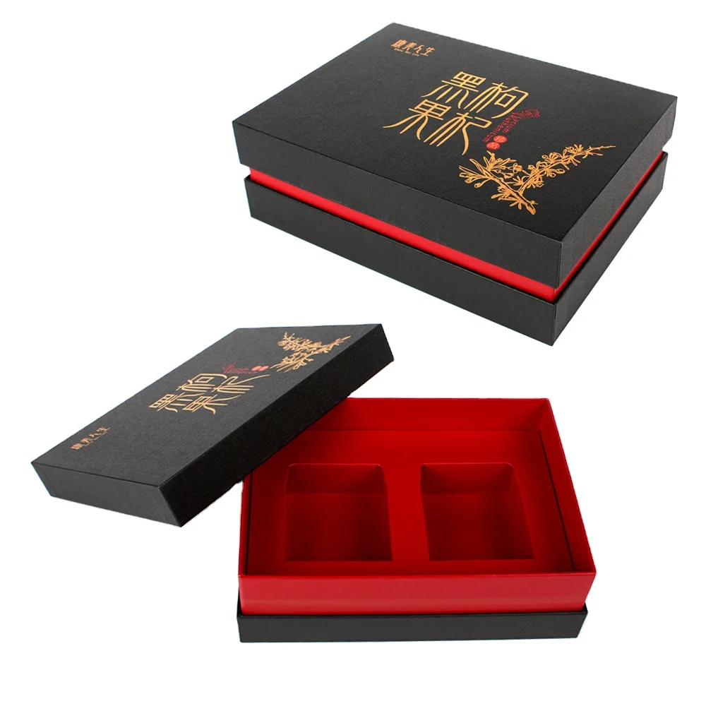 Gift Boxes with Sleeve Factory Wholesale Cheap Price Luxury Black Lid and Base Raphe Box/matte Black Rigid Boxes Other Food