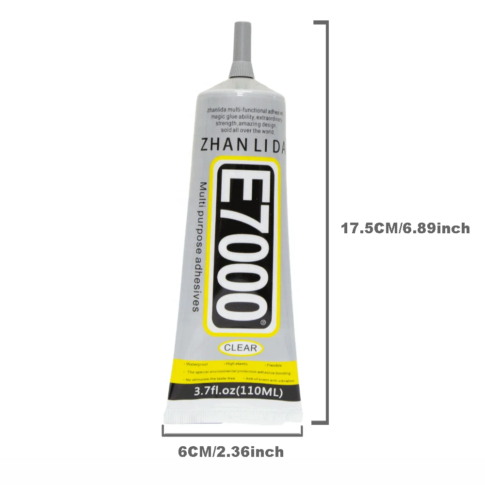 e7000 110ml super glue resin epoxy liquid clear contact fabric glue tube diy decorative arts craft repair plush toy ceramics