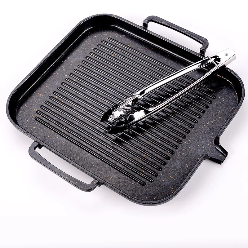 Outdoor Camping Barbecue Pan Non-stick Home Korean Plate Cassette Oven Commercial Portable Medical Stone Iron Plate