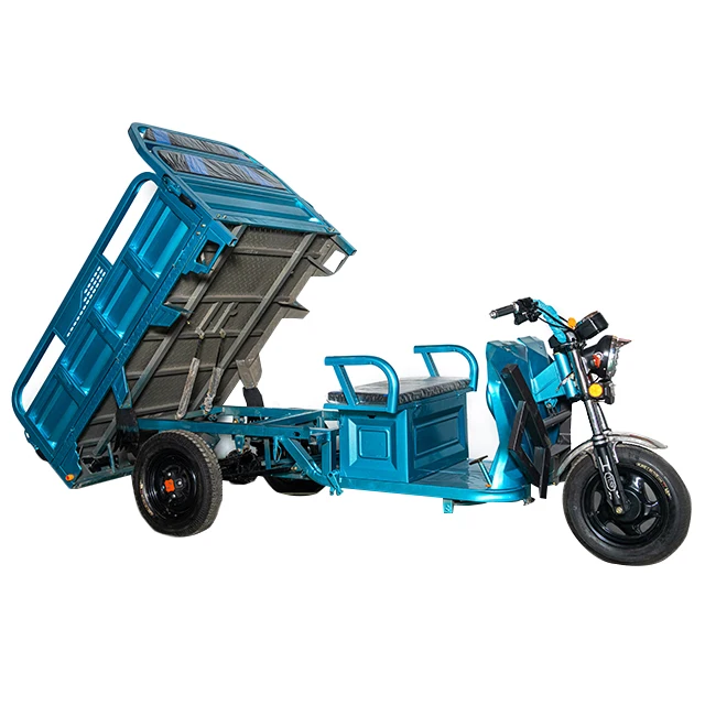 Latest Design Maximum Loaded Long Range 1.5m Cargo Box Three Wheel Electric Cargo Tricycles For Farm