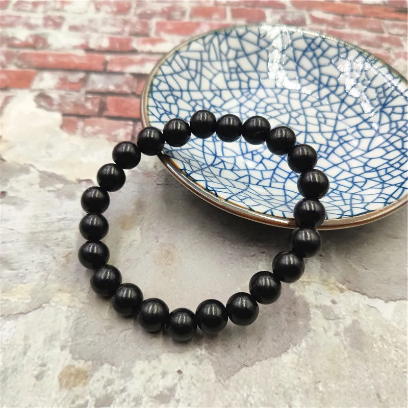 Bracelets En Bois Hommes Handmade Natural Wooden Bead Bracelets Elastic Wood Bead Bracelet For Men Pulsera De Cuentas