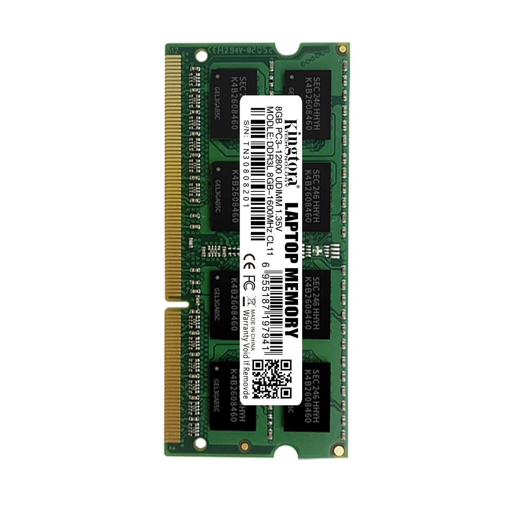Kingtora wholesale brand types of high quality memory ram 1600mhz DDR3 laptop ram in stock