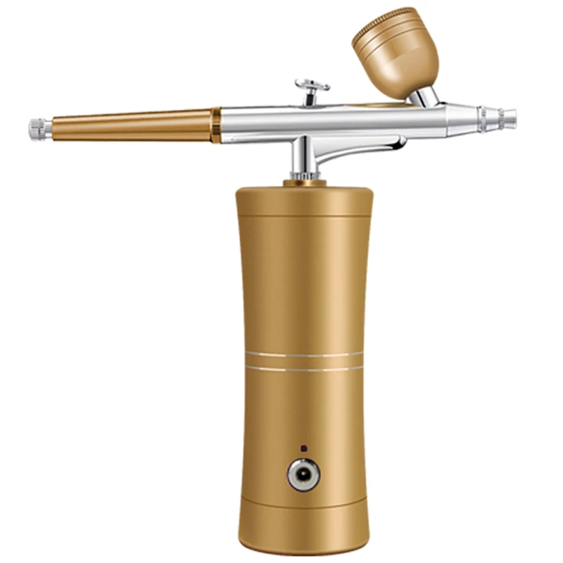 Mini Air Compressor Kit Air Paint Spray Gun Airbrush for Nail Tattoo Craft Cake Nano Fog Mist Sprayer