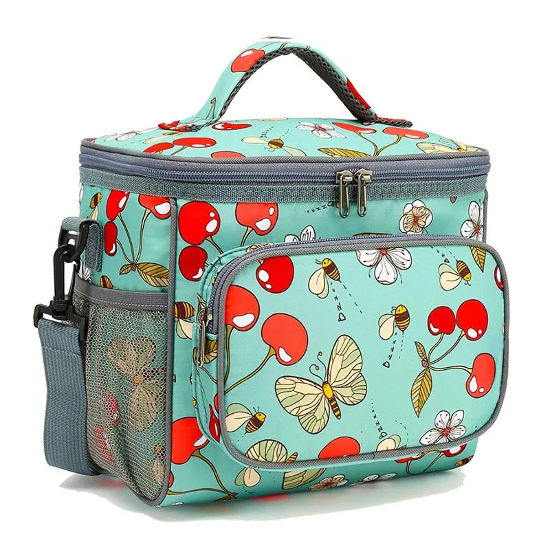 Large-capacity customizable lunch bag for camping, barbecue, heat preservation and cold storage cooler bag