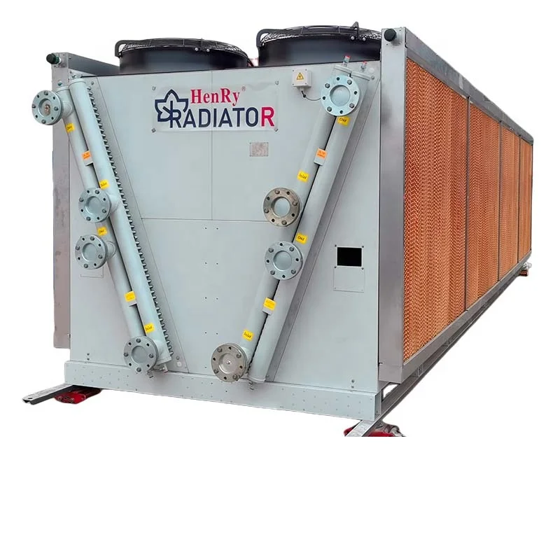 free cooling Heat Exchanger for Dielectric Cooling Fluid with 3D Drawing adiabatic cooling system