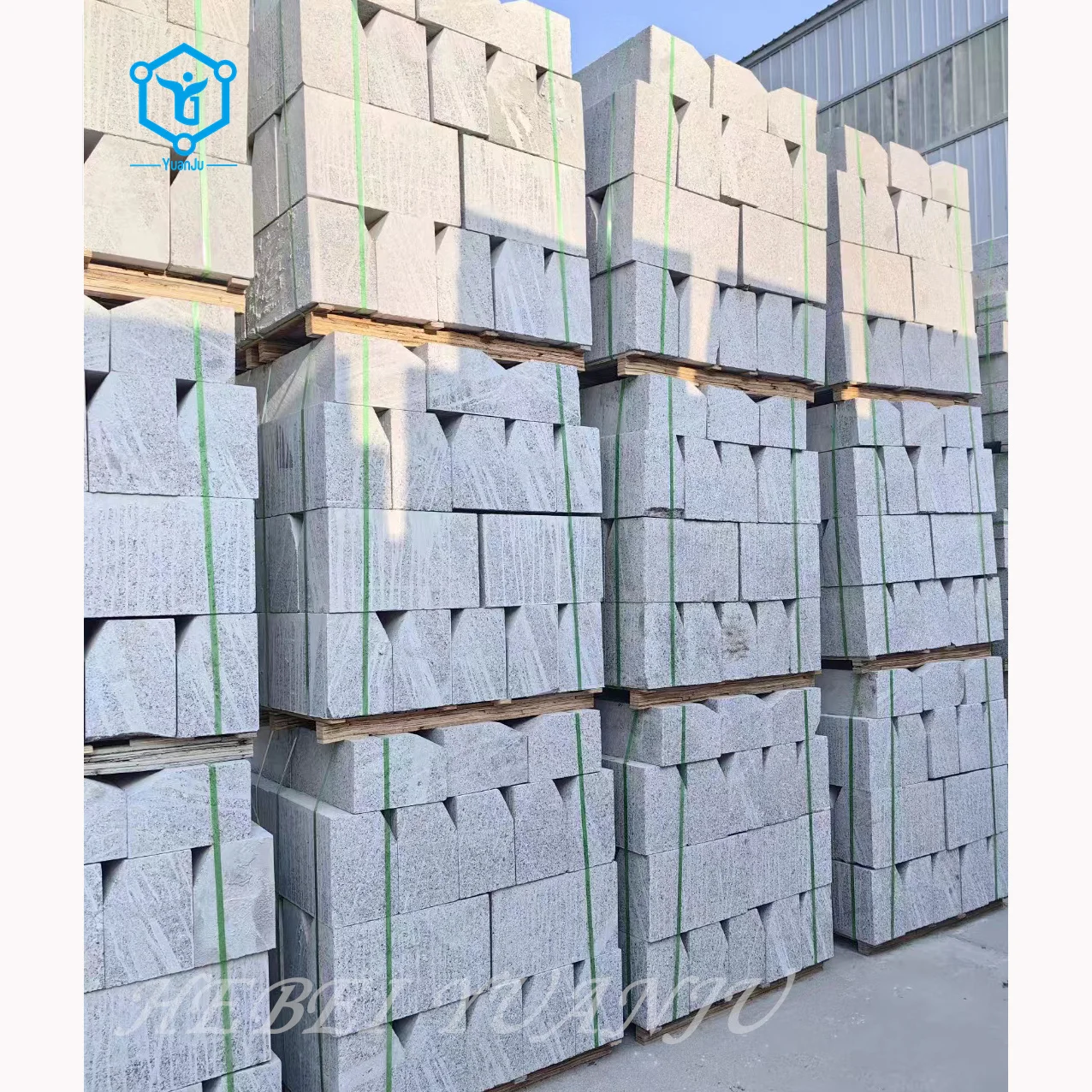 Road Side Curb Stone Gray Granite Kerbstone Paving Stone