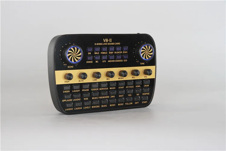  V8-Ii прямая трансляция Ktv запись звуковой карты миксер караоке студия для мобильных