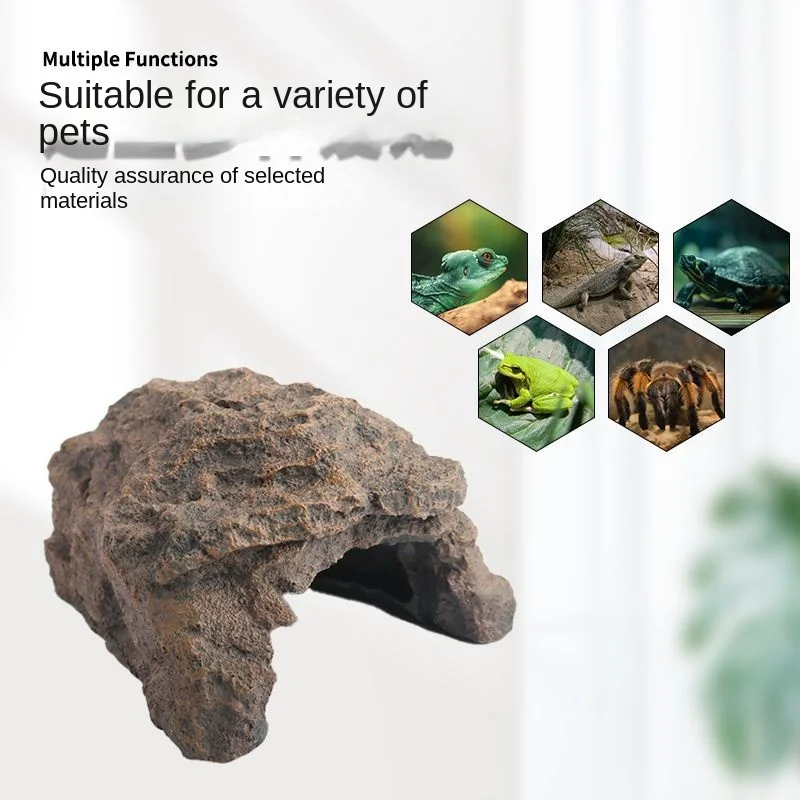 Barbarous Bg Growth Szdb-003 Gecko Lizard Reptile Snake Pet Avoid Predators Shelter Resin Dodging Hole Hide Cave