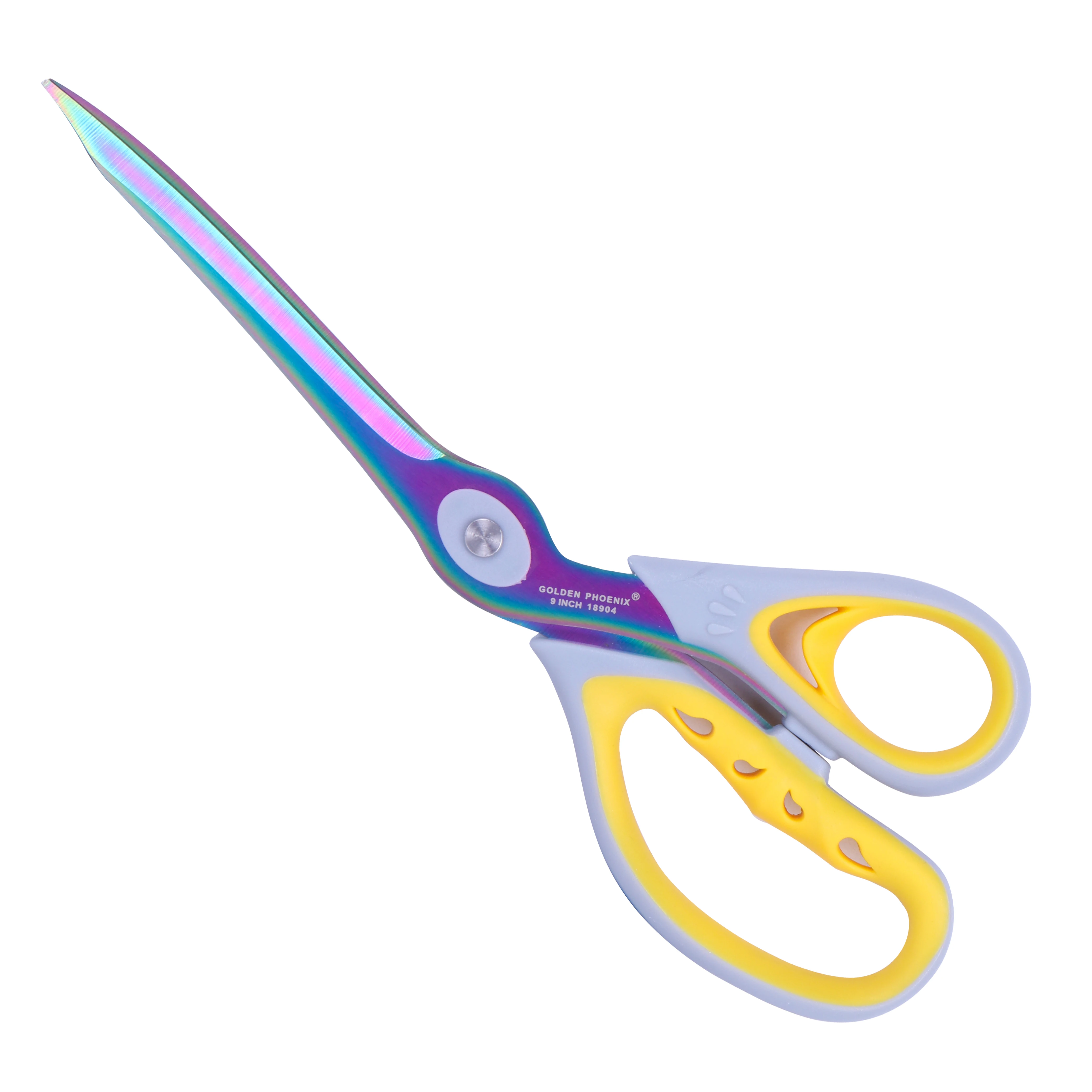 Golden Phoenix 9.5 inch Titanium Coated Stainless Steel Fabric Scissors Cloth Cutting Tailor Scissors For Sewing