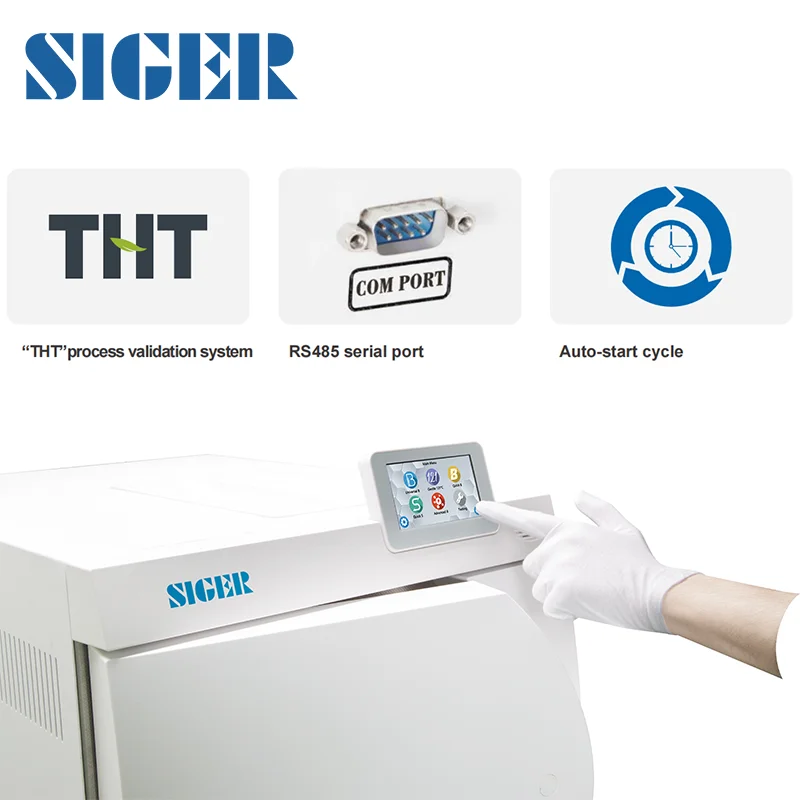 
High Quality Siger dental sterilizer EGO 17B+ dental handpiece sterilizer dental sterilization cassette autoclave dental 
