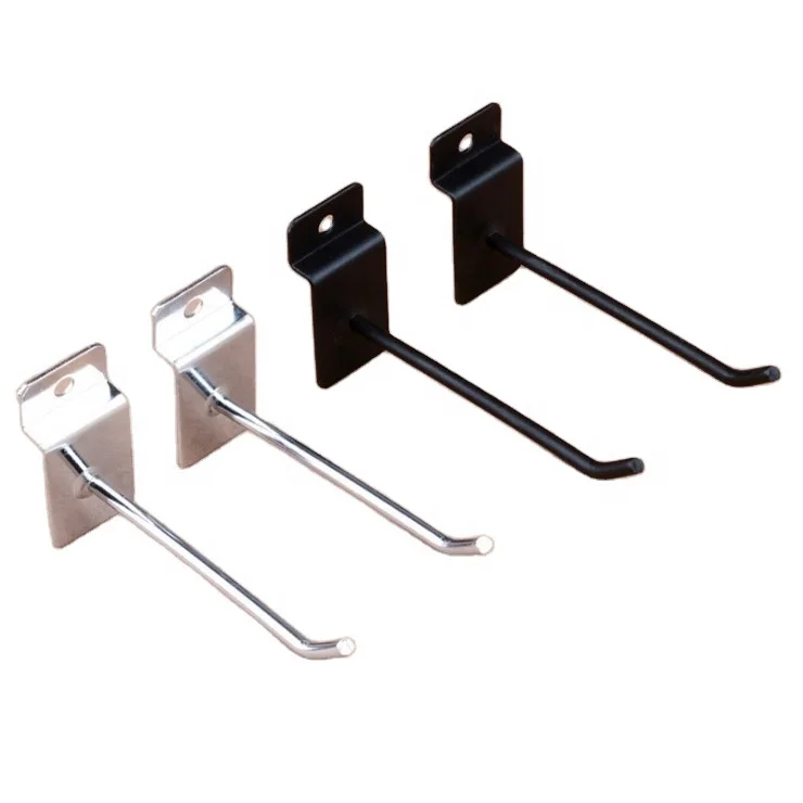 Iron Metal Slatwall Hooks Shop Display Rack Wall Shelf Bracket Slatwall Hooks Pegboard Hooks