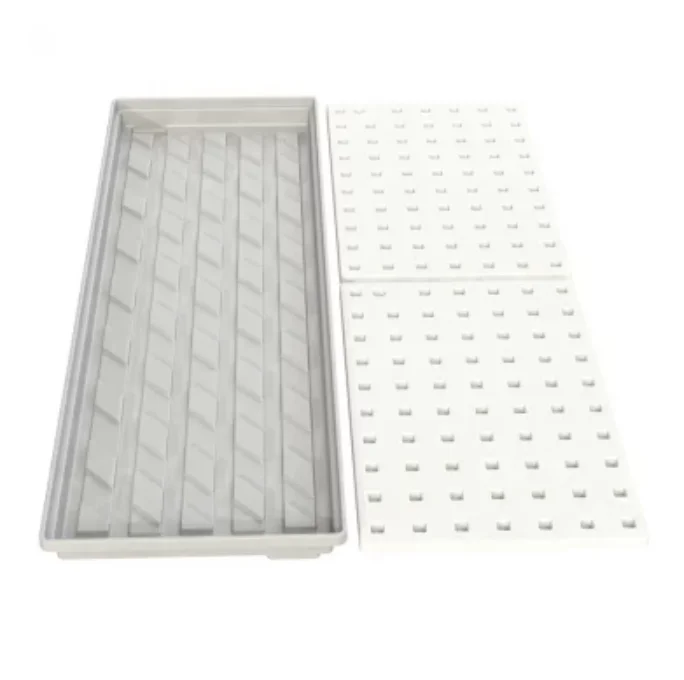 Custom Sizes White Grey Black Plastic Indoor Plants Grow Hydroponic NFT Tray For Sale