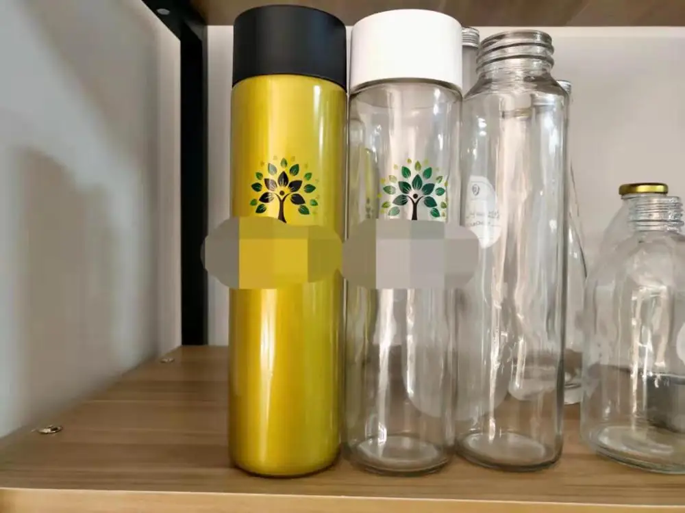 customized voss water bottle voss glass bottle voss juice bottle botellas de vidrio para el agua