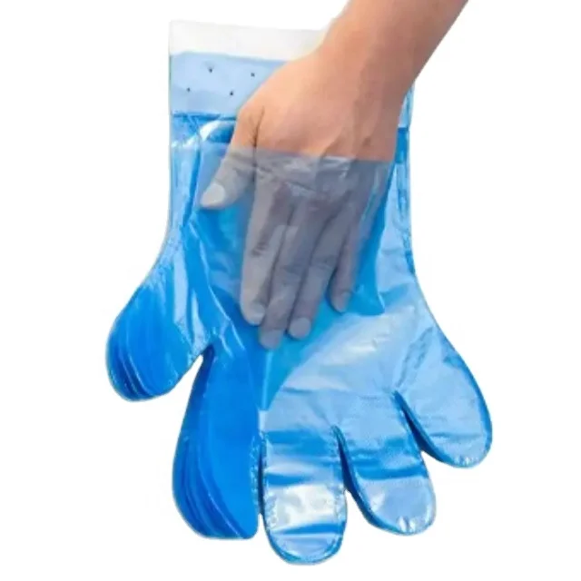Disposable polyethylene Gloves Wholesale PE Transparent Film Plastic Gloves HDPE/ LDPE/ CPE/TPE