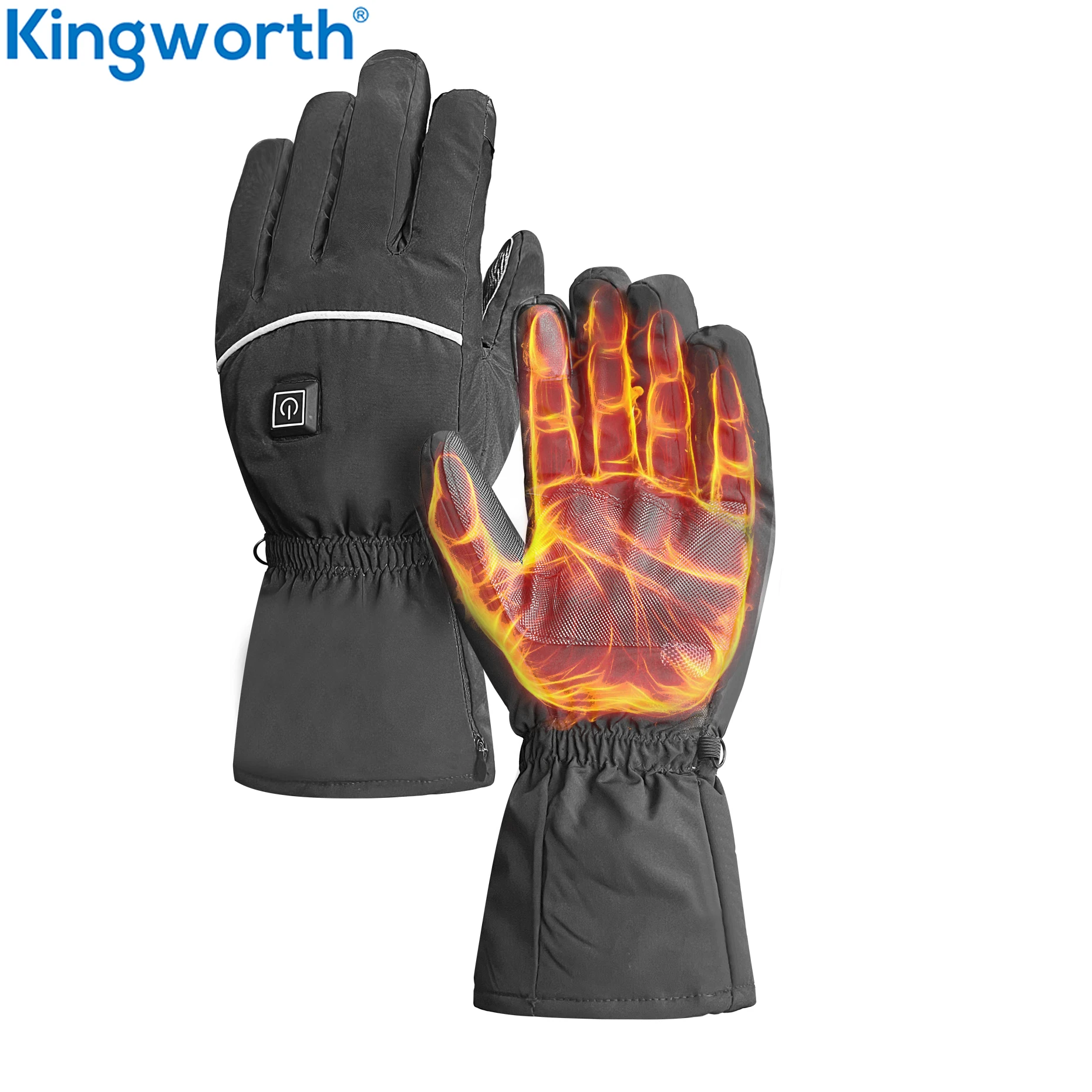 Kingworth High Quality Portable Thermal Arthritis Winter Smart Usb Heating Gloves