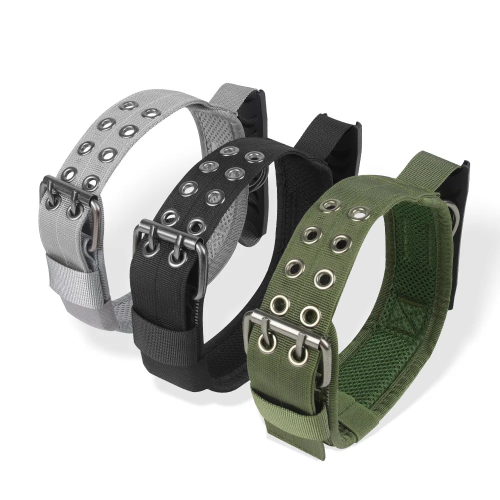 Pet Reflective Tactical Dog Collar Heavy Duty Dog Collar Training