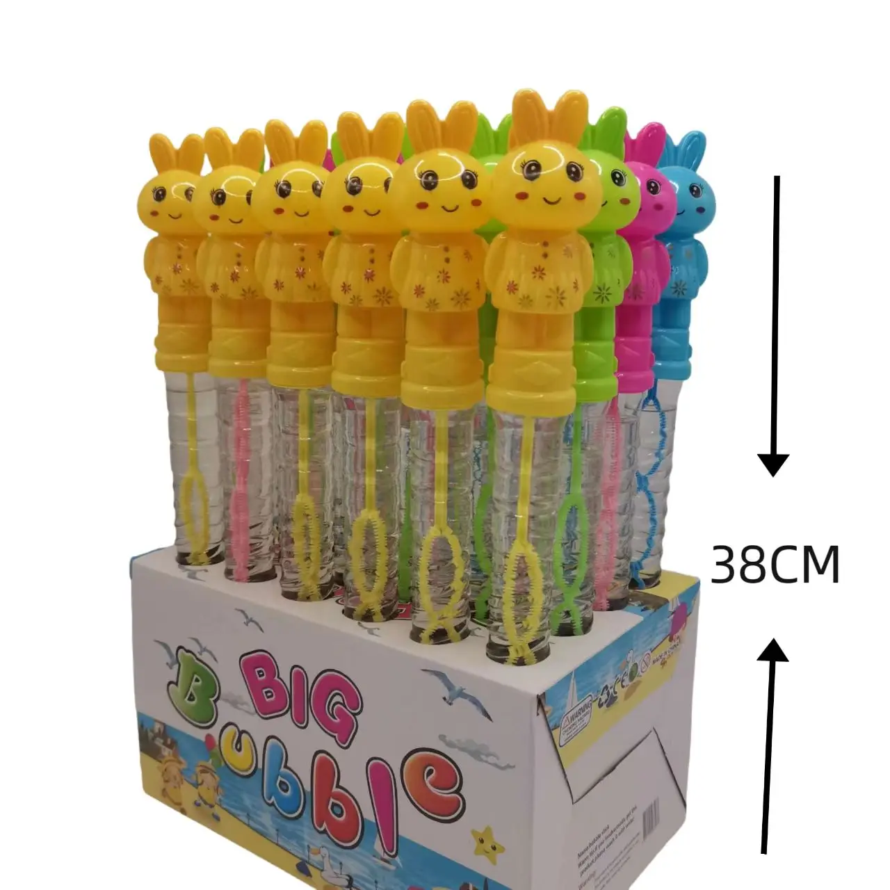 Wholesale 38cm Cartoon PVC Bubble Wand New Hot Selling Electric Bubble Blowing Toy Fun Play Toy for Kids