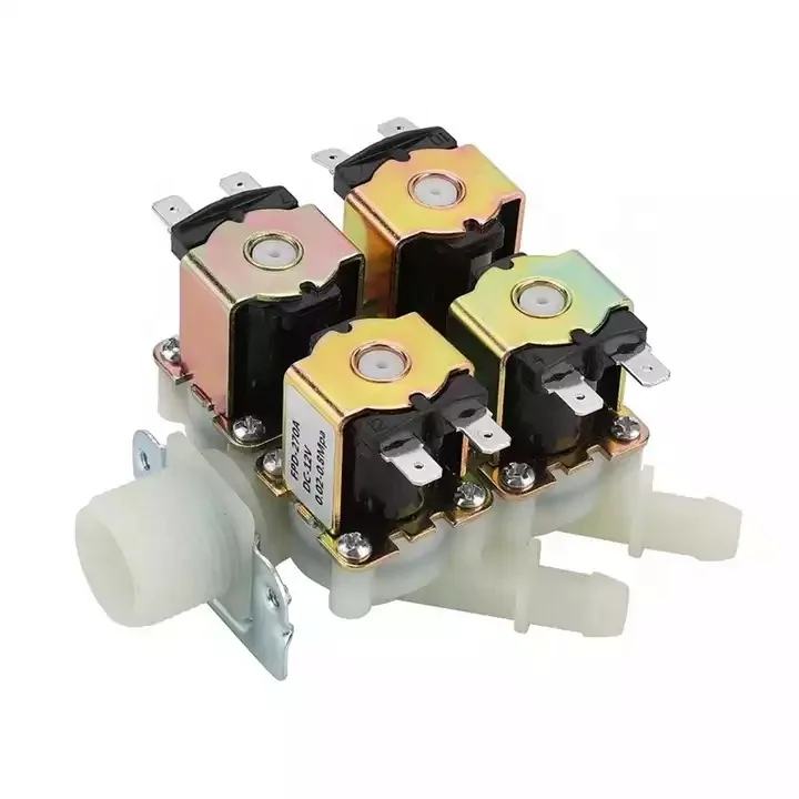 Multi Output  3/4 inch 12V 220V Auto Magnetic Electric Solenoid Valve Water Low High Pressure Valve