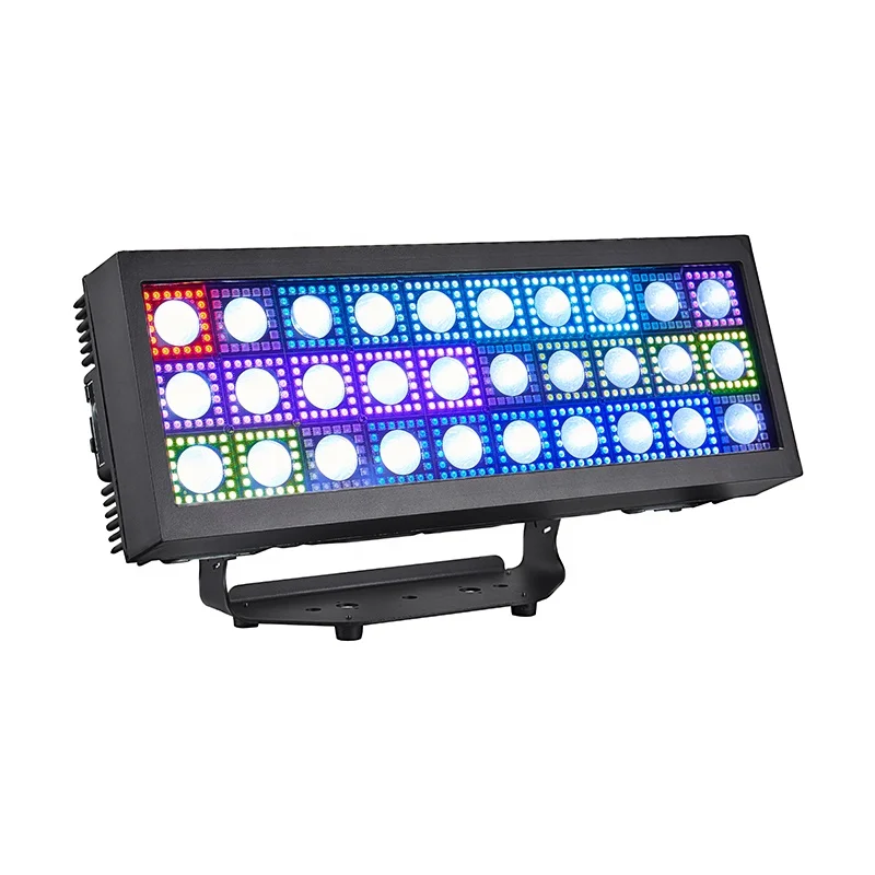IP65 Waterproof LED Strobe Beam Wash Lighting 30x10W Pixel RGB Hybrid Auxiliary Dynamic Stage Disco Flash