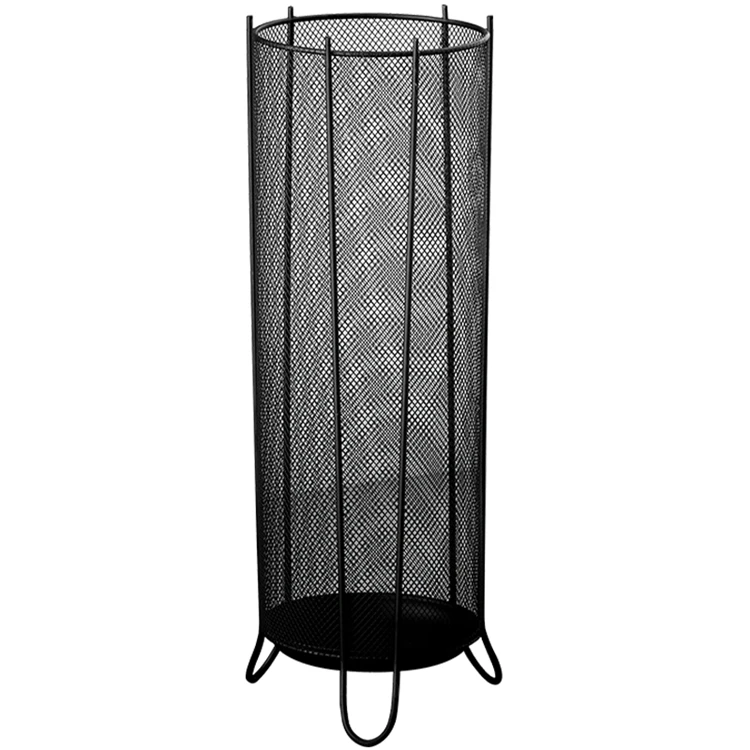 Manufactory Direct Black Modern Indoor Decoration Mesh Wire Umbrella Holder Stand