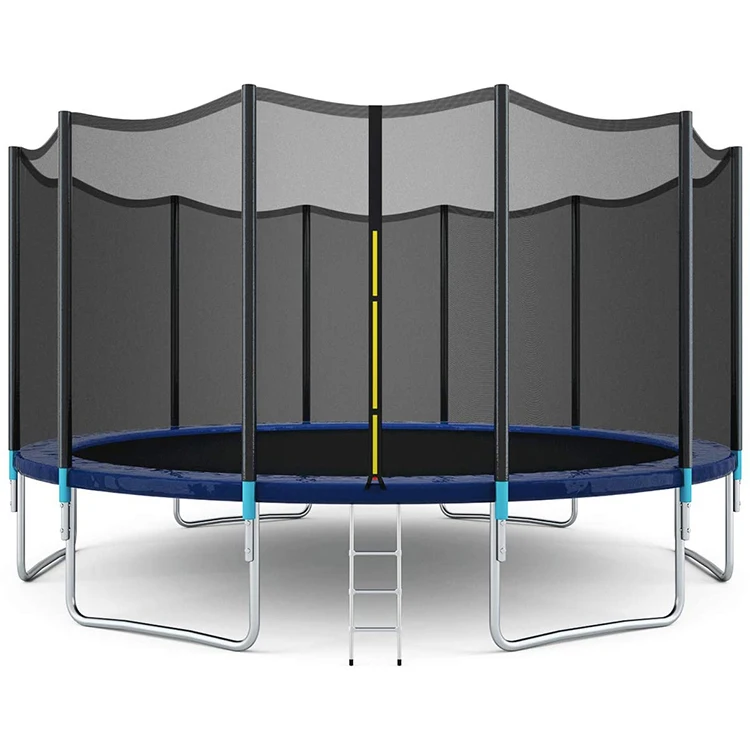 Stainless Steel Big Round Popular Indoor Outdoor Trampolines Park,10ft 12ft 14ft Large Trampoline Sales With Safety Net (1600488441824)