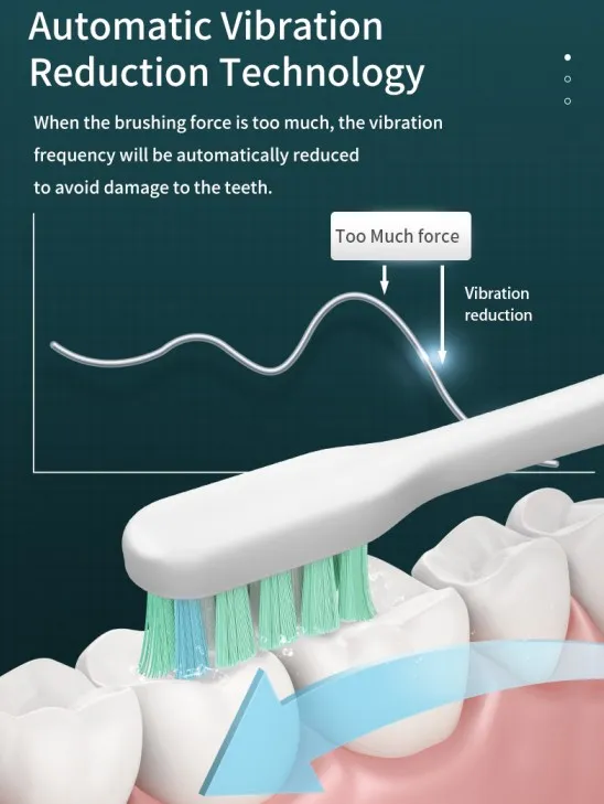 WHITOP Ultrasonic Automatic 4 Mode Powerful USB Rechargeable Electronic Electrical Sonic Electric Toothbrush