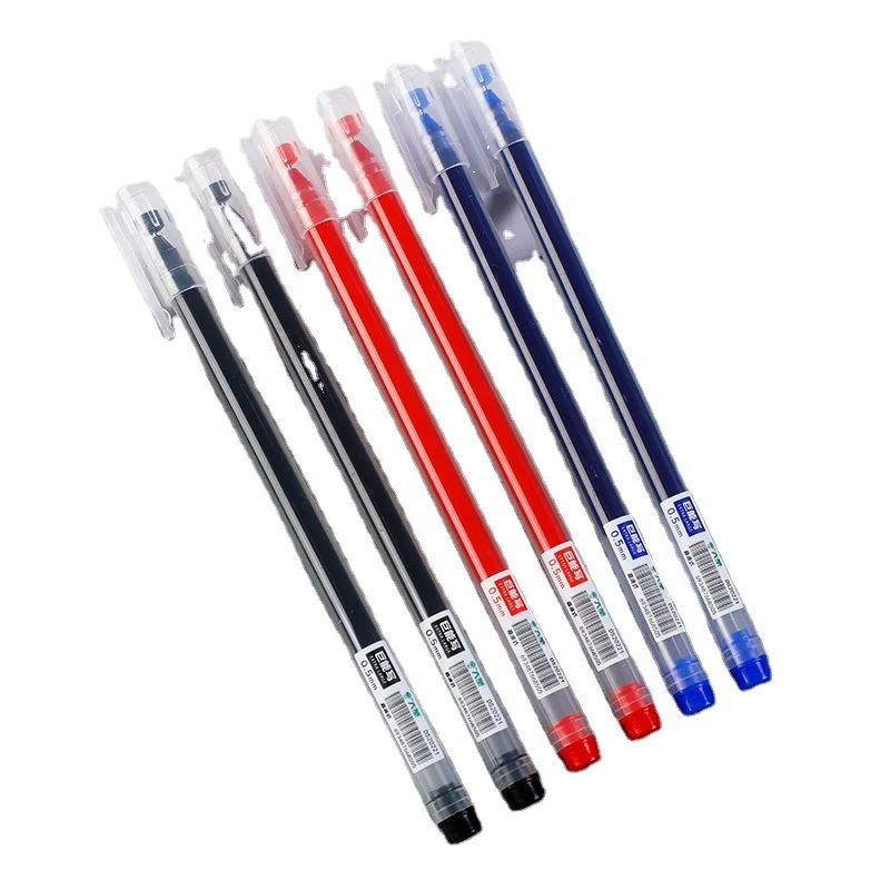 DASHENG Bulk Plastic Cheap Multicolored Ballpoint Pens With OEM Custom Printed Logo For Stationery Gel Pen Cheap Office Simple