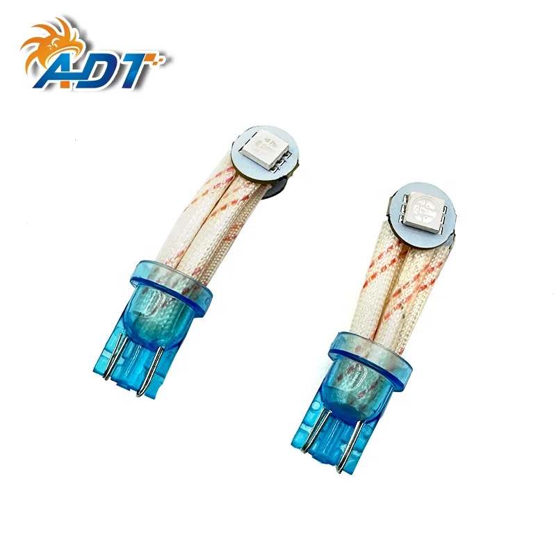 Прозрачная Базовая вставка t10 194 #555 2 светодиодов 505050smd пинбол 6 3 Вольт светодиод Супер Синий гибкий SMD светодиодные сменные огни
