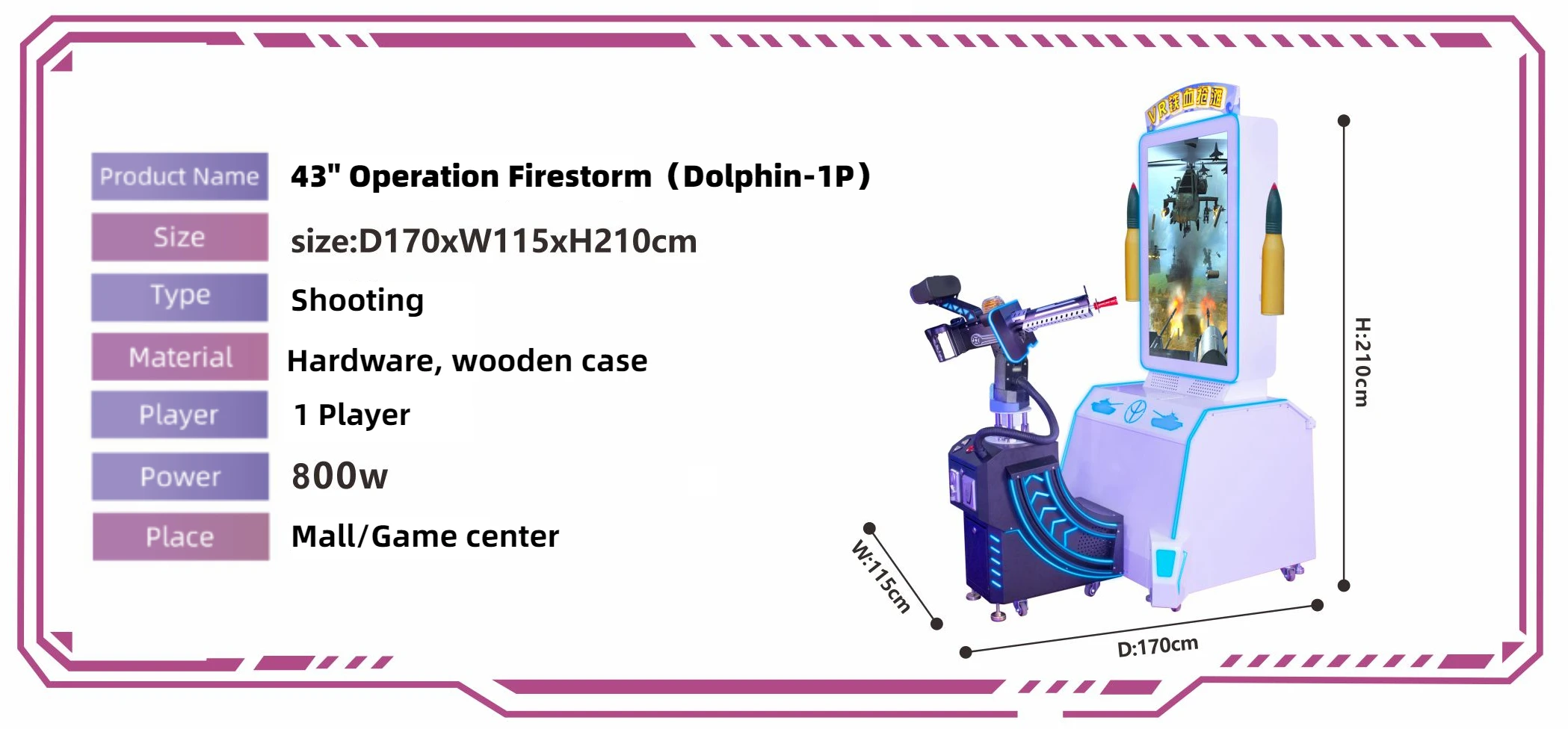 Gaming vr motion Gun Shooting arcade games machines interactive VR games 9d simulators for sale