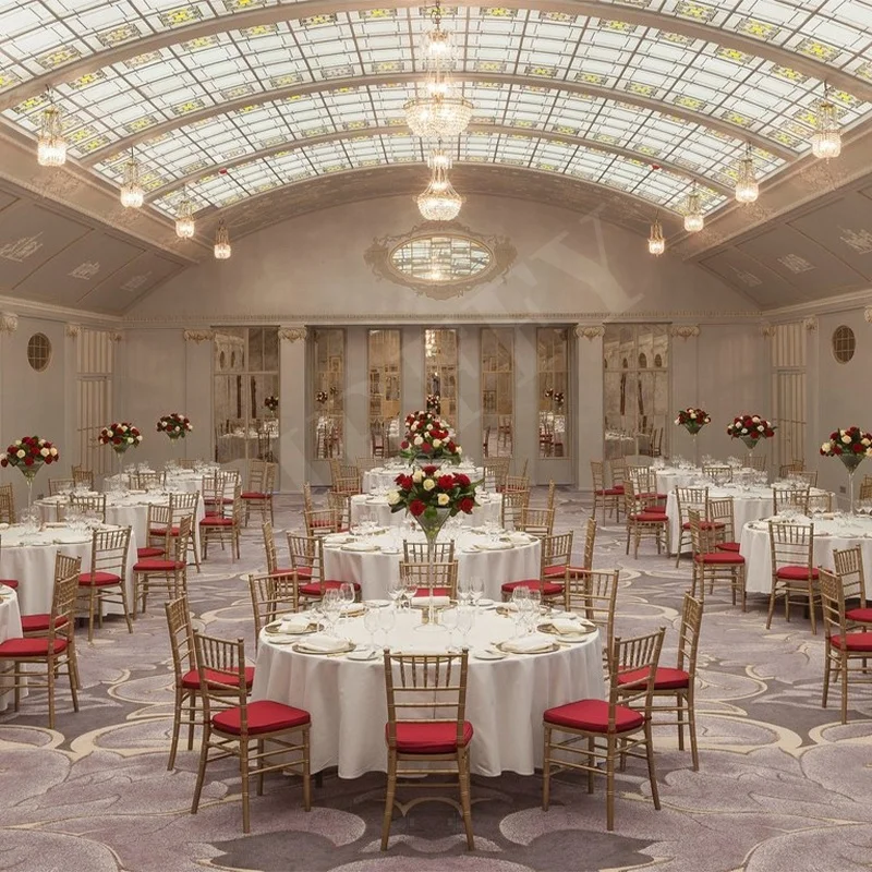 AIRFFY OEM/ODM white gold banquet wedding chiavari tiffany chair