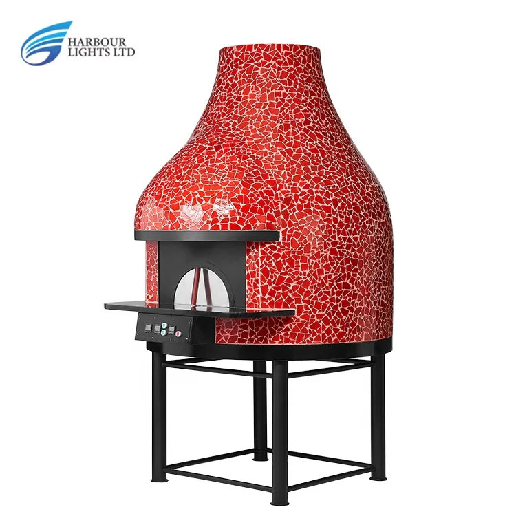 Customized Electric Volcanic Form Pizza Kiln Brick Oven With Under-frame New Design Ovens OEM For Baking Italian Napoli Pizzas