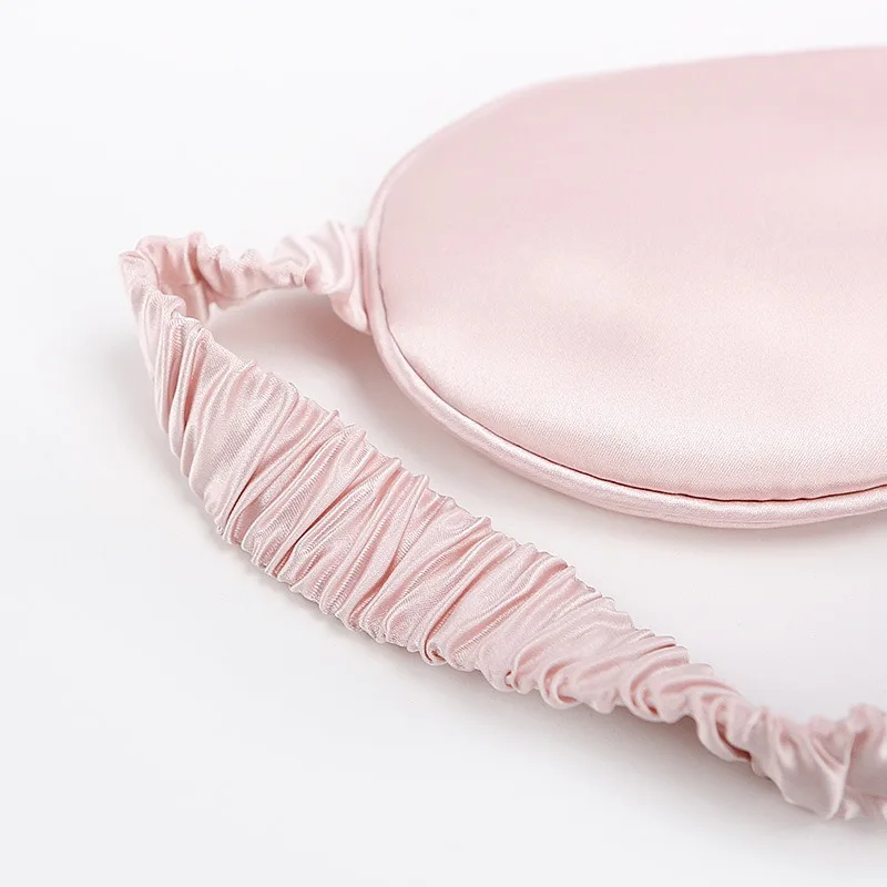 100% 22MM Mulberry Silk Sleep Mask,Filled with 100% Mulberry Silk,Silk Wrapping Strap- Super Soft & Comfortable
