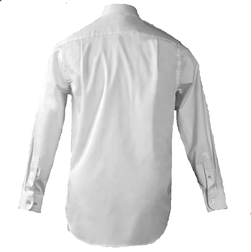 Pleated pockets design short or long sleeve 100% cotton airline uniform custom mens white pilot shirts