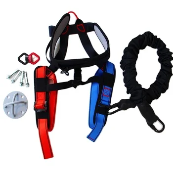 Yoga elastic rope&safety harness set for gymnastic&fitness usage for adults indoor home fitness room with different load bearing