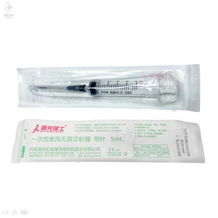 Manufacturer Price 1ml 3ml 5ml 10ml 20ml 60ml Disposable Plastic Luer Lock Syringes With Needle