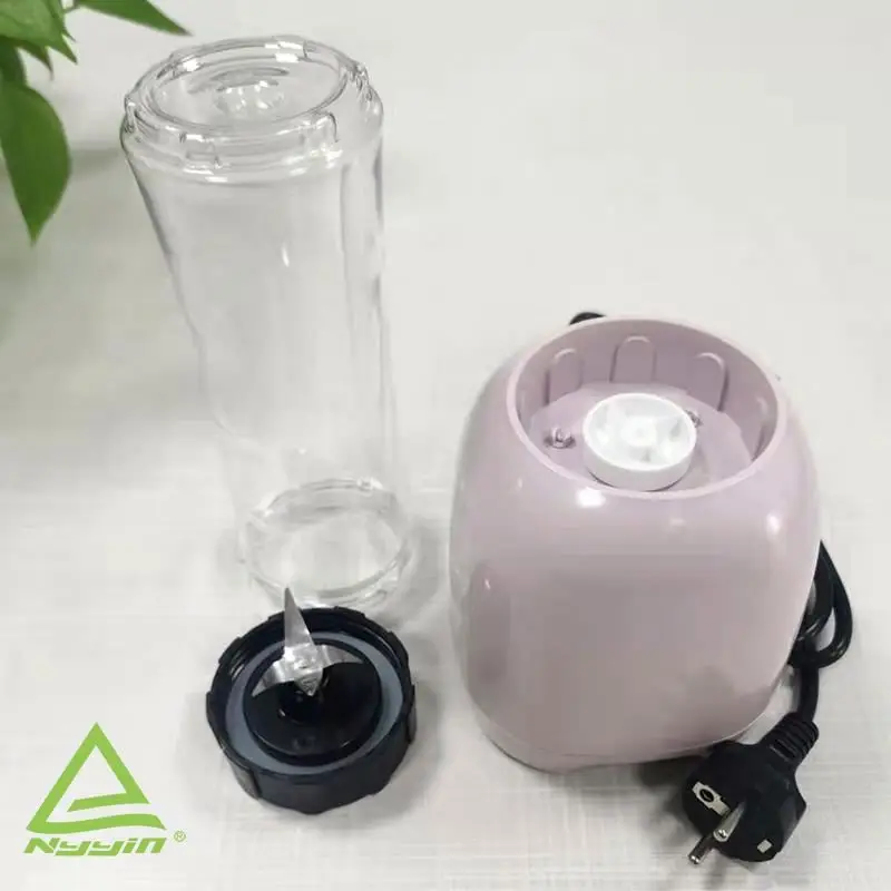 Small Mini Meat Grinder Personal Blender Table Portable Sport Bottle Top Design with 600ml Electric Plastic OEM Push Button 300