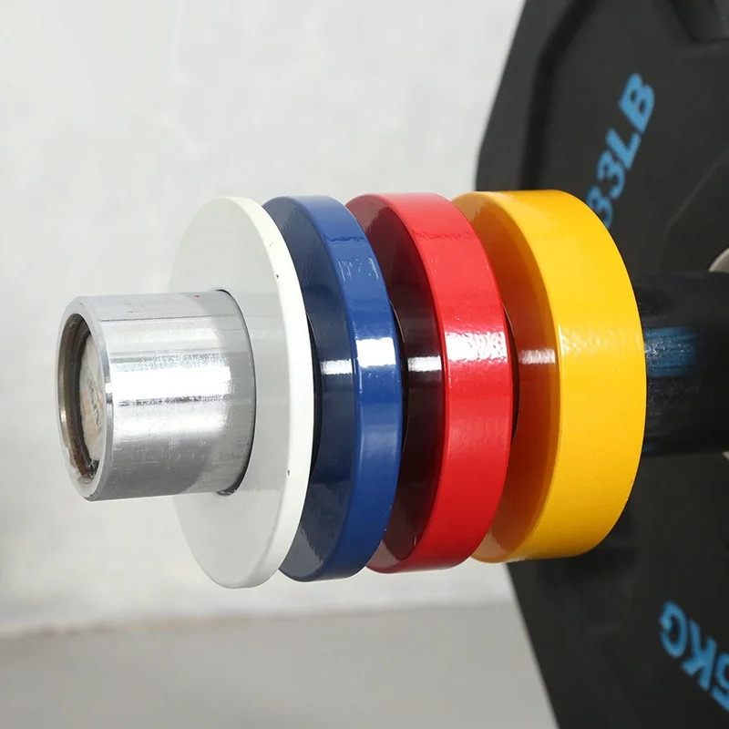 Free Fractional Weights Lifting  Rubber Coated Cast Iron Calibrated 2.5 Kg lbs Custom Logo Barbell Bumper Weight Plates Set