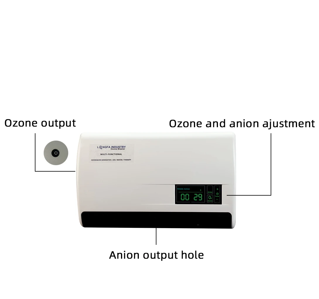 Home Appliances 2-in-1 Ozone Plasma Water and Air Ozonator Sterilizer Purifier