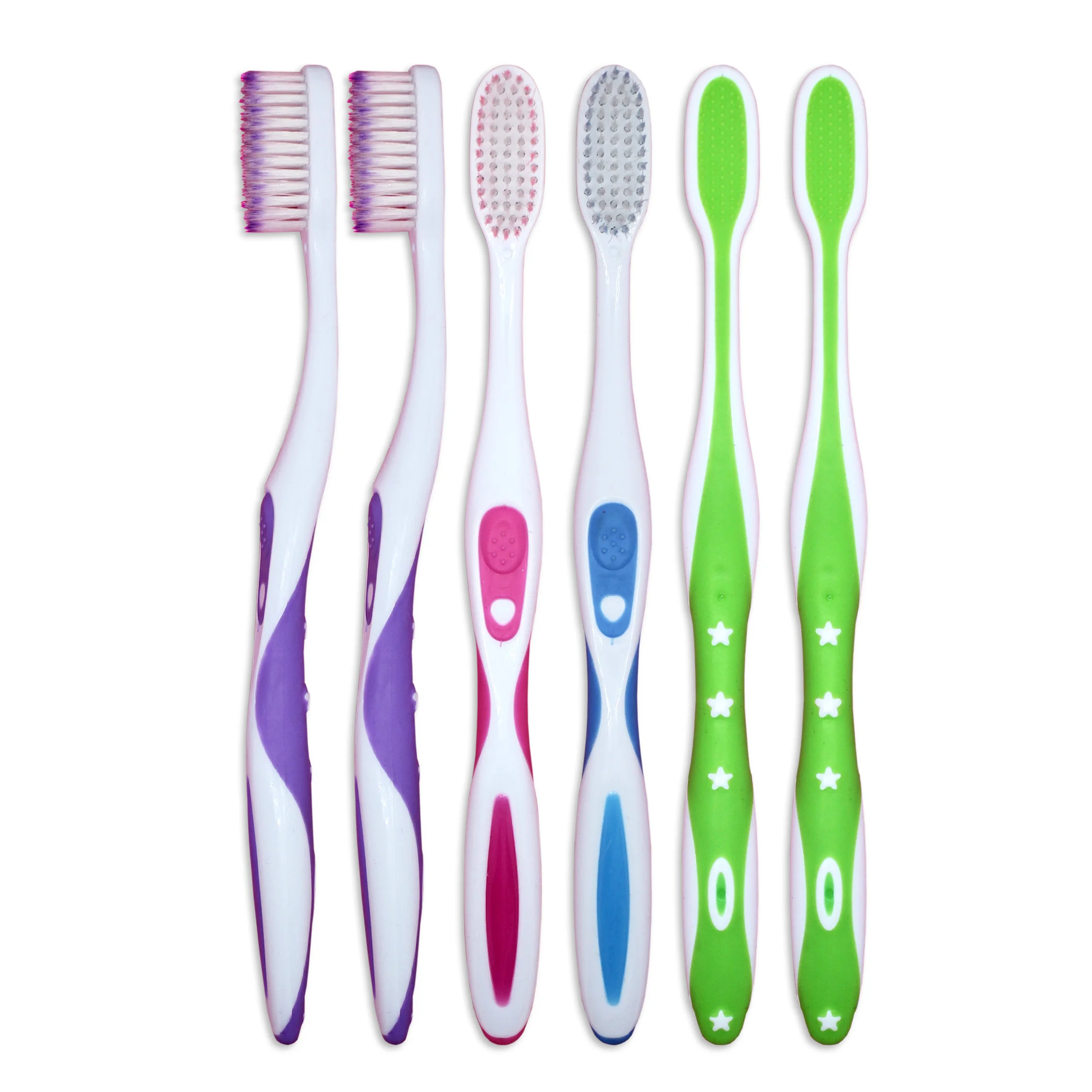 
Soft Bristled Adult Toothbrushes with Tongue Cleaner Oral Care High Densive Bristles Good Cleaning Effect 