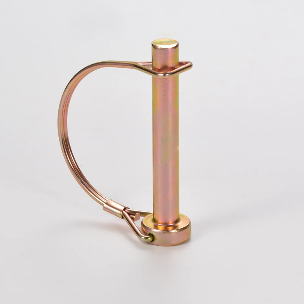 7x50mm Stainless Steel Square Round Shaft Locking Safety Wire-lock Clevis Tab Lock Pin for Trailer