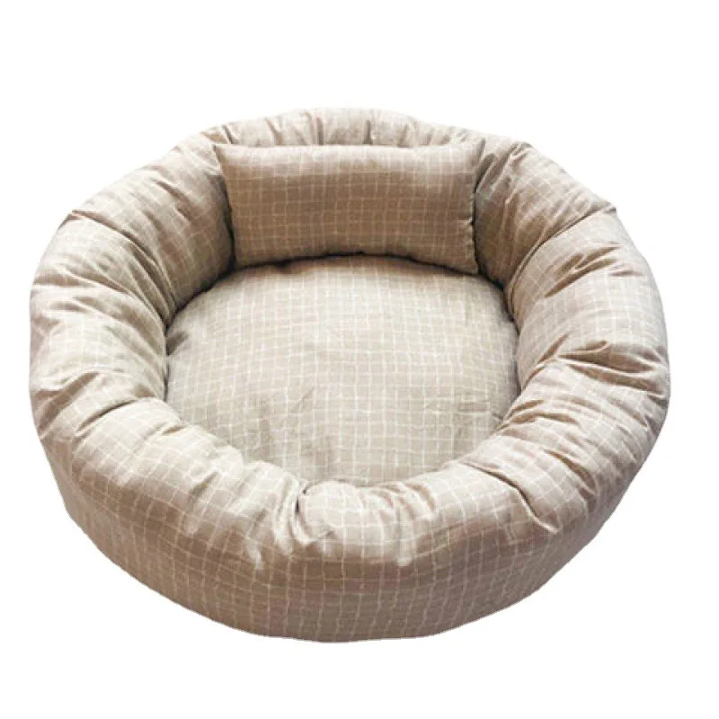 Manufacturer Luxury Design Polyester Breathable Eco-Friendly Soft Small Animal Kennel Cotton Customized Logo Dogs Pet Bed