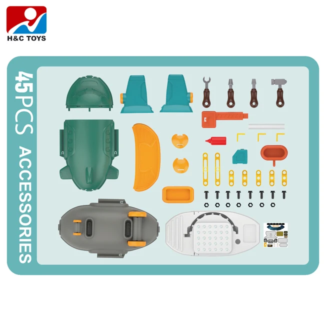 2 in 1 diy airplane repair tool set toys tool toy workbench educational toys for children