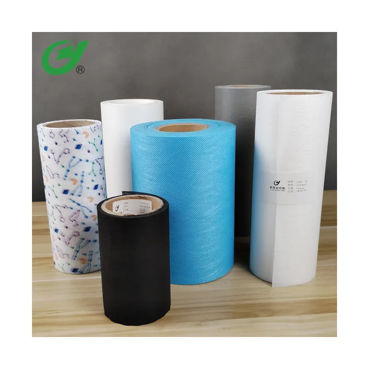 PET/COPET Product Series PET Spunbond Nonwoven Fabric Custom Colors Thermal Transfer Printing & Activated Carbon Chemical Bond